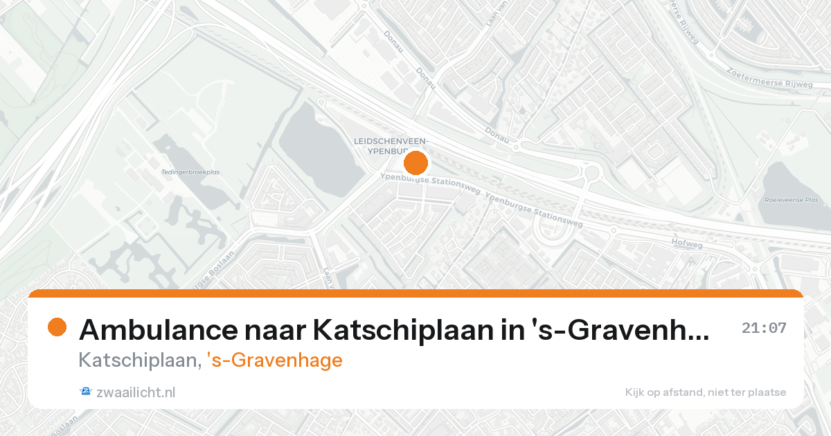 Ambulance naar Katschiplaan in 's-Gravenhage — 23 aug 2026