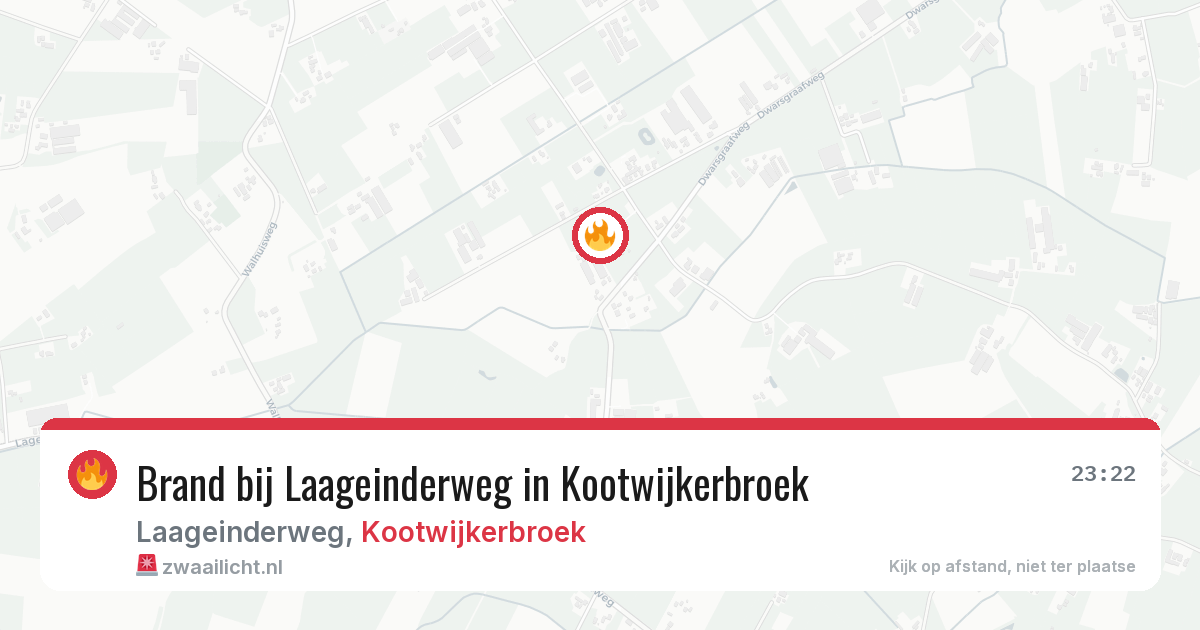 Brand bij Laageinderweg in Kootwijkerbroek — 19 jun 2026