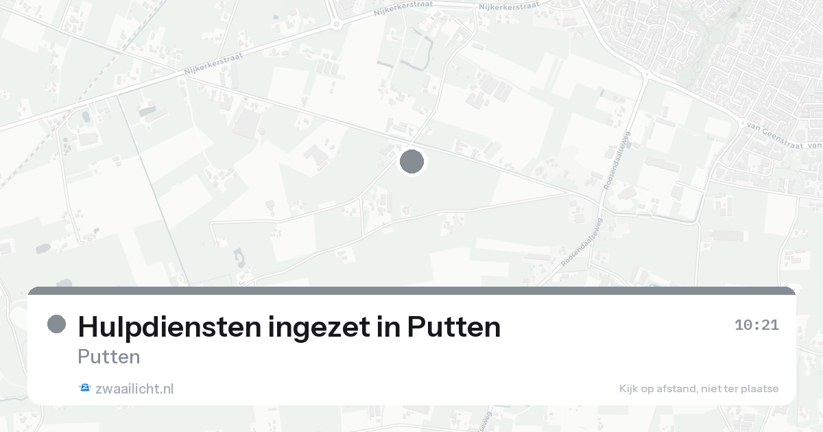 Hulpdiensten ingezet in Putten — 31 jan 2026 | 🚨 Zwaailicht.nl