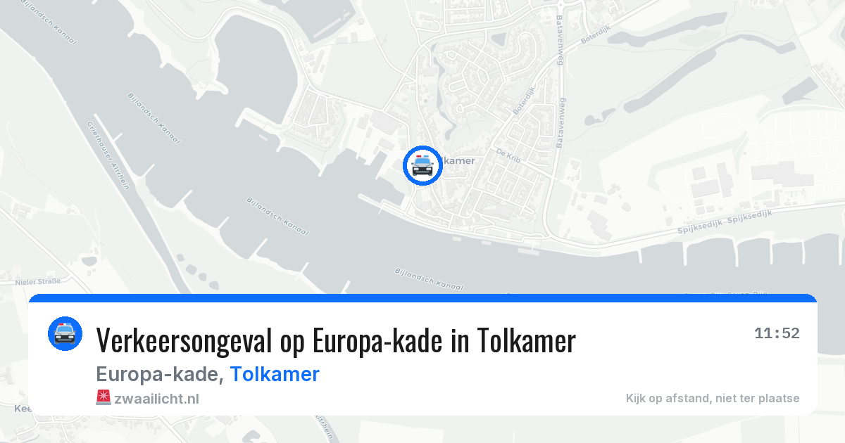 Verkeersongeval op Europa-kade in Tolkamer — 7 jun 2026