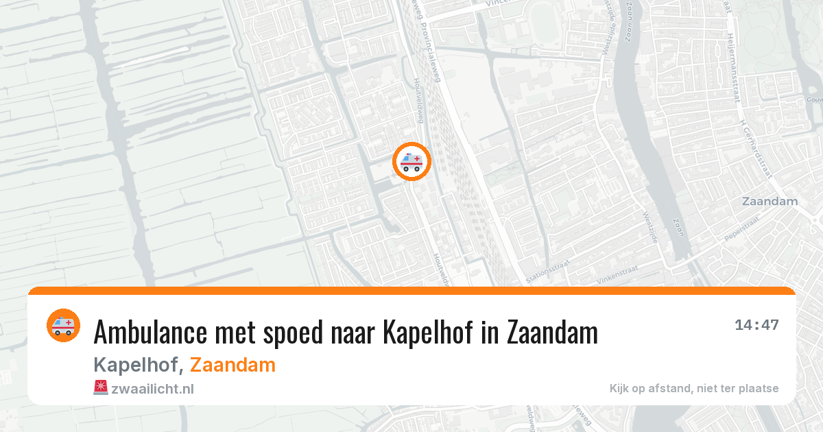 Ambulance met spoed naar Kapelhof in Zaandam — 27 jan 2026