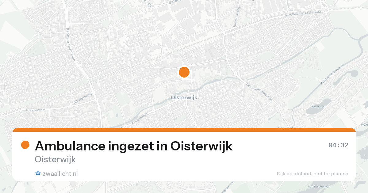 Ambulance ingezet in Oisterwijk — 8 feb 2026