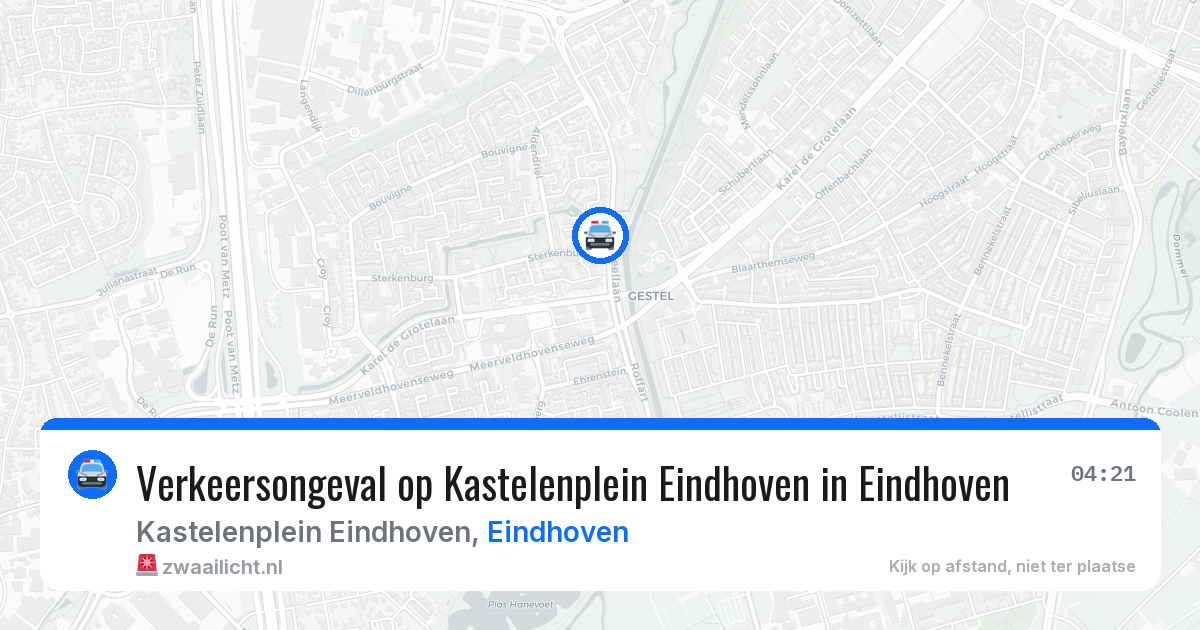 Verkeersongeval op Kastelenplein Eindhoven in Eindhoven — 6 jun 2026