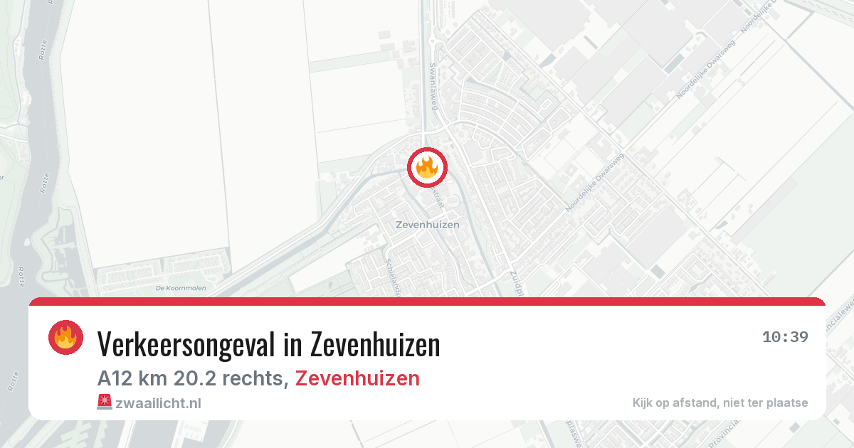 Verkeersongeval in Zevenhuizen — 18 mrt 2026