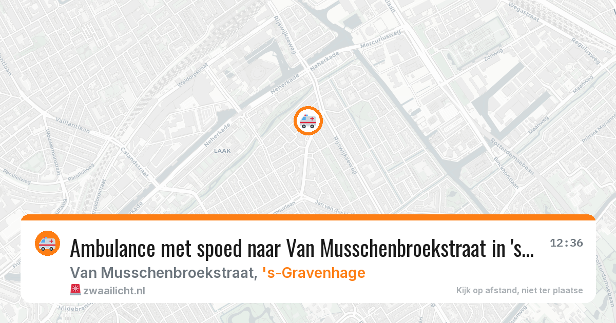 Ambulance met spoed naar Van Musschenbroekstraat in 's-Gravenhage — 20 jan 2026