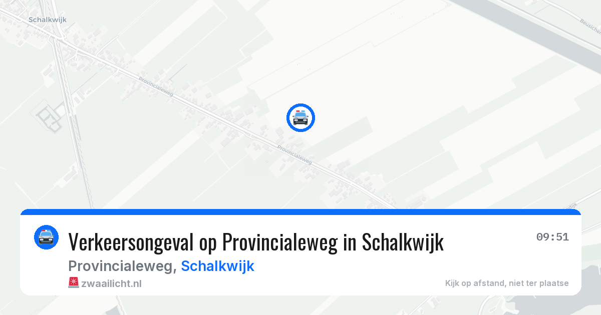 Verkeersongeval op Provincialeweg in Schalkwijk — 10 feb 2026