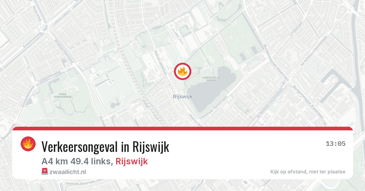 Verkeersongeval in Rijswijk — 1 jul 2026