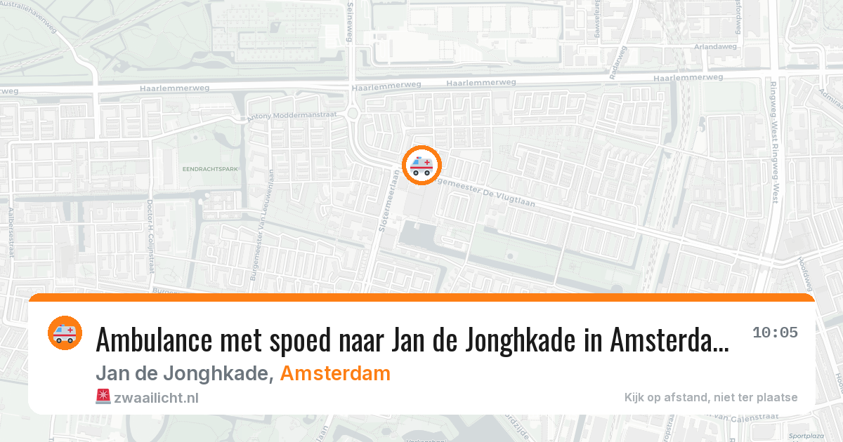 Ambulance met spoed naar Jan de Jonghkade in Amsterdam — 27 jun 2026