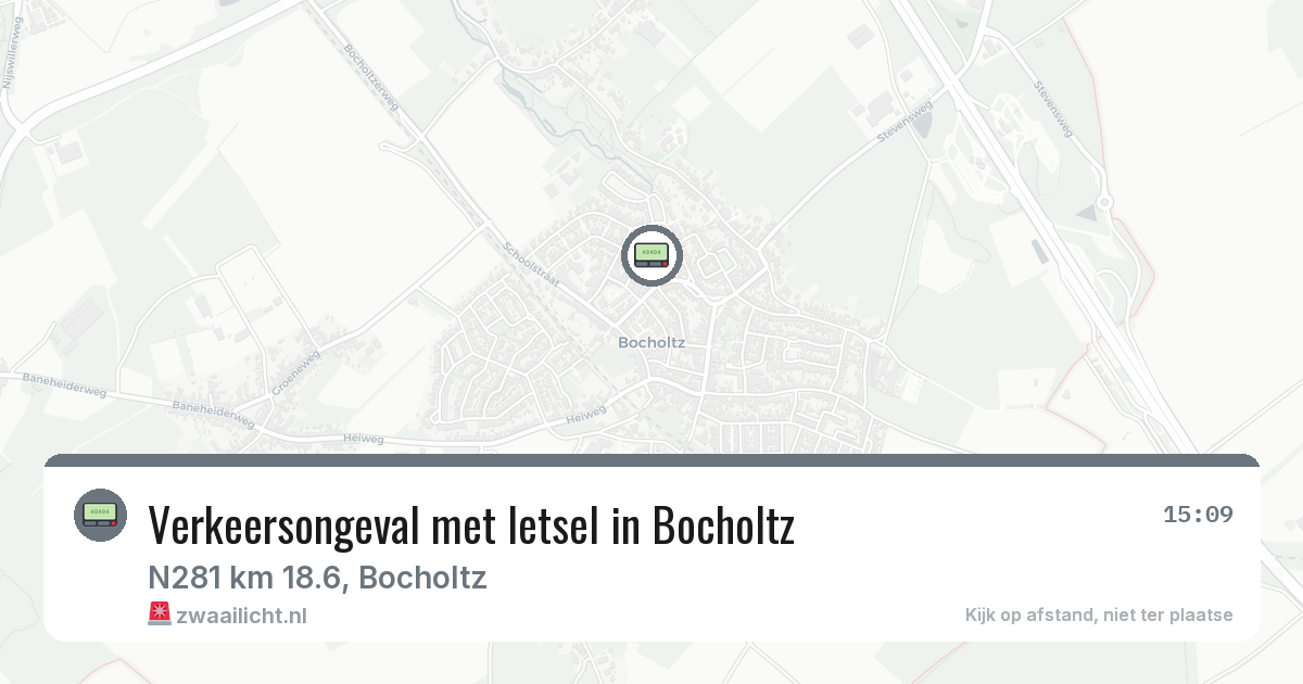 Verkeersongeval met letsel in Bocholtz — 10 mei 2026
