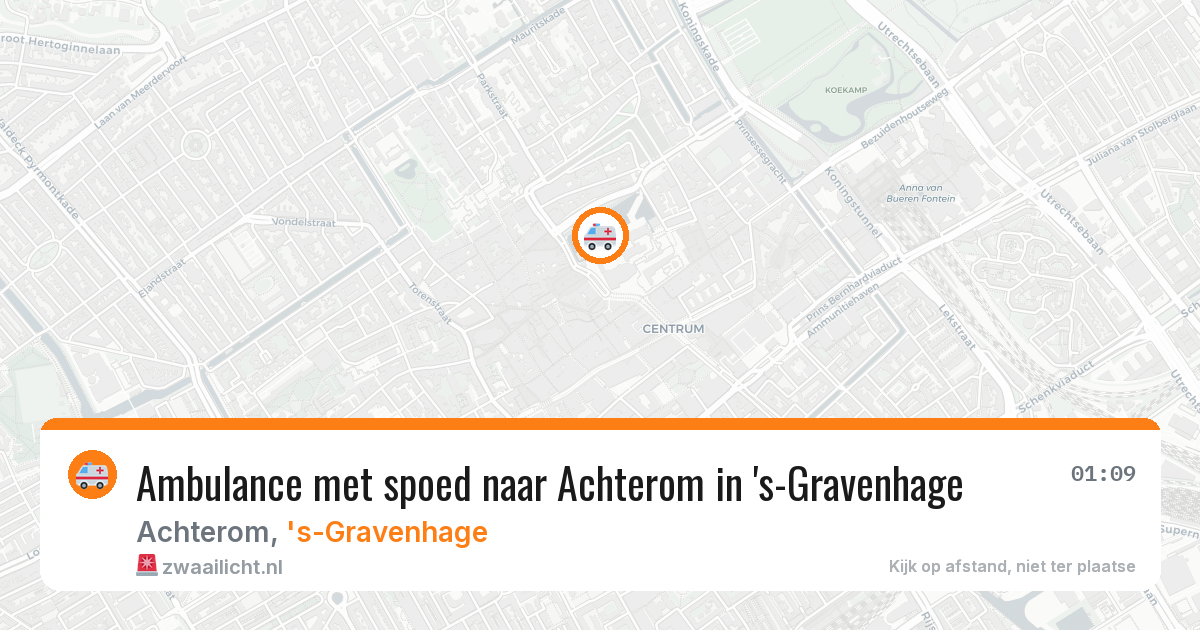 Ambulance met spoed naar Achterom in 's-Gravenhage — 27 jun 2026