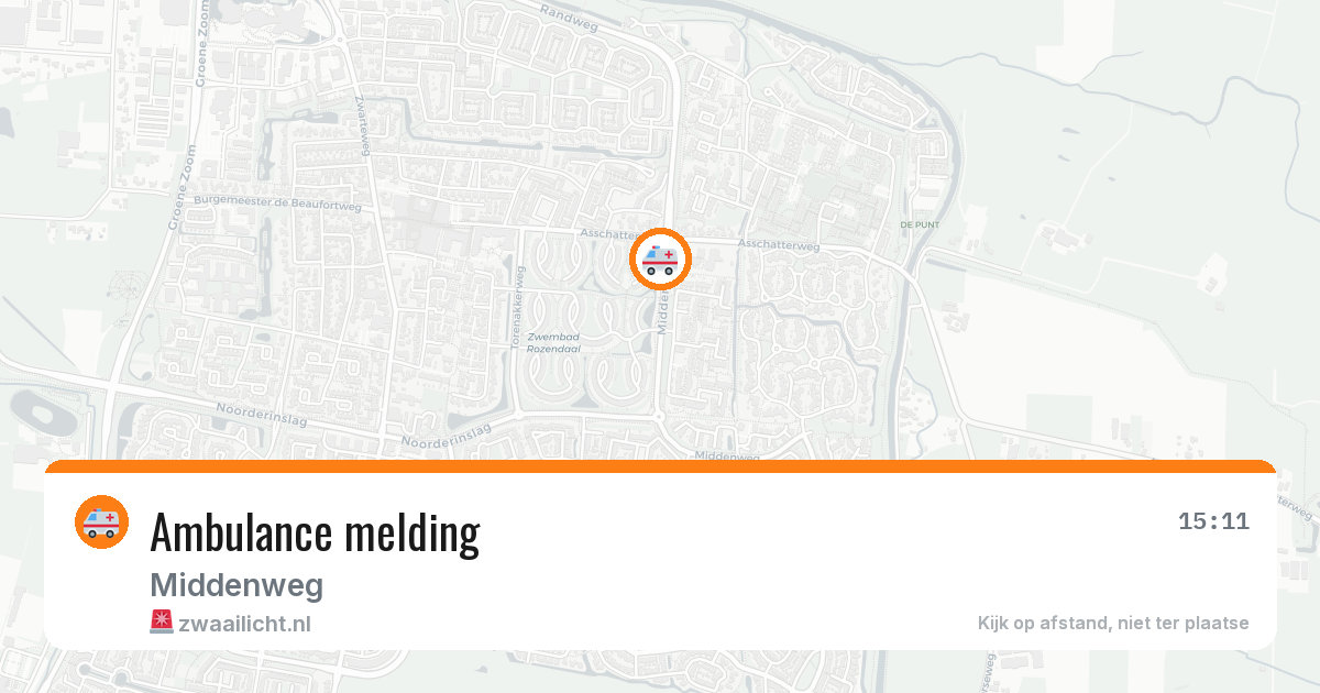 Ambulance melding — 7 apr 2026