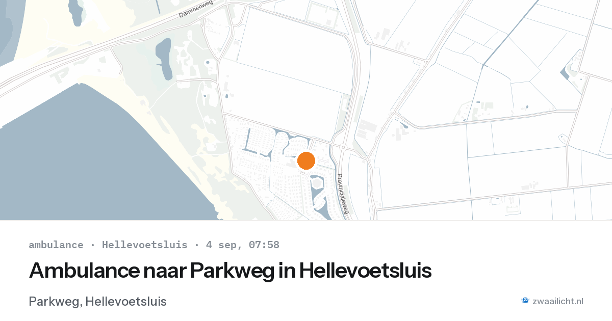 Ambulance naar Parkweg in Hellevoetsluis — 4 sep 2026