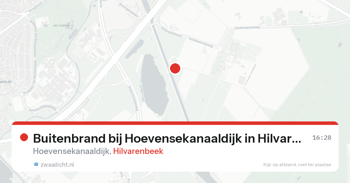 Buitenbrand bij Hoevensekanaaldijk in Hilvarenbeek — 14 aug 2026