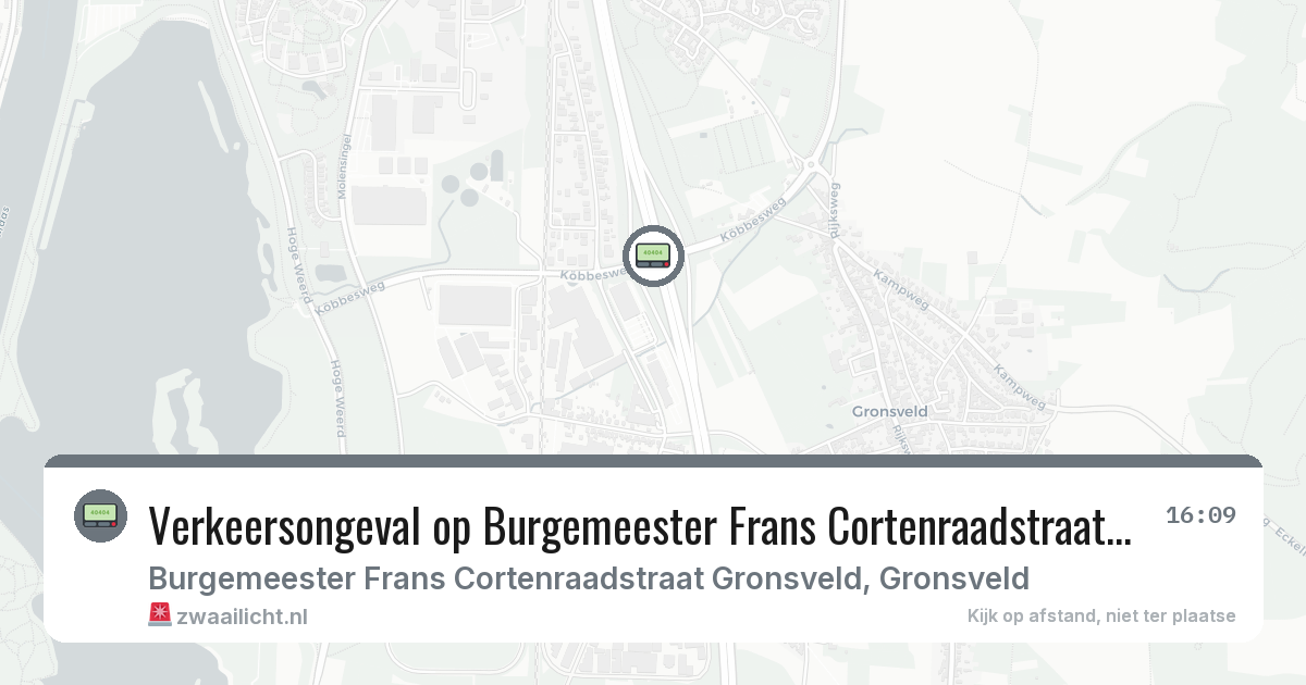 Verkeersongeval op Burgemeester Frans Cortenraadstraat Gronsveld in Gronsveld — 21 feb 2026