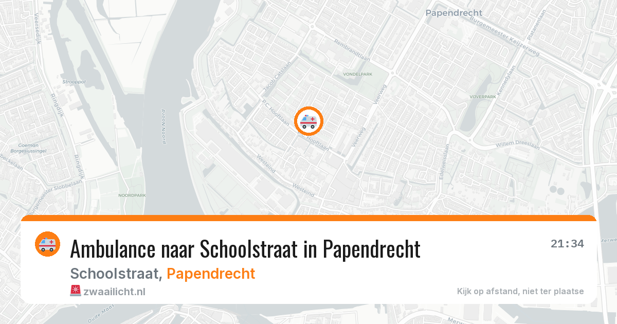 Ambulance naar Schoolstraat in Papendrecht — 7 apr 2026