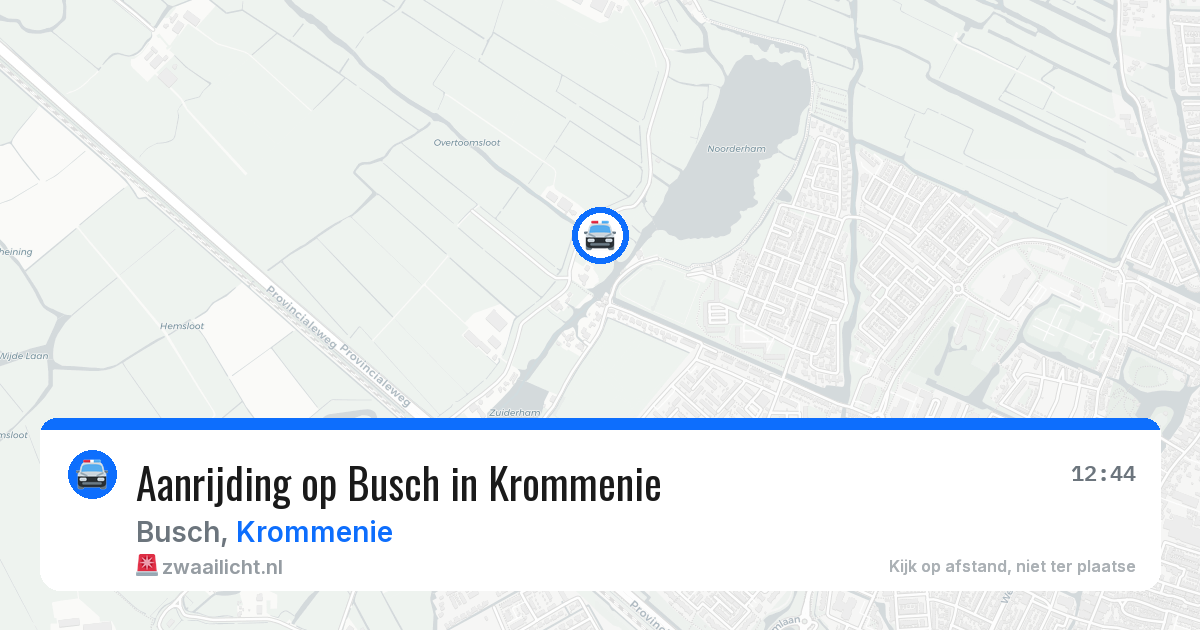 Aanrijding op Busch in Krommenie — 27 apr 2026