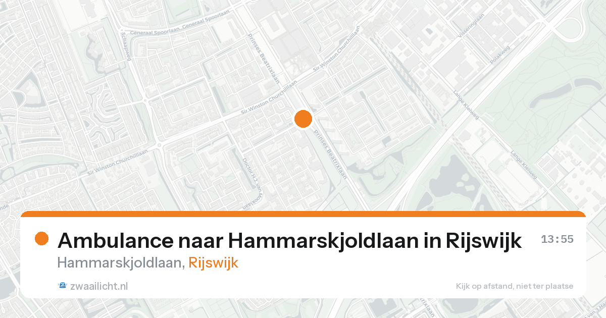 Ambulance naar Hammarskjoldlaan in Rijswijk — 24 aug 2026