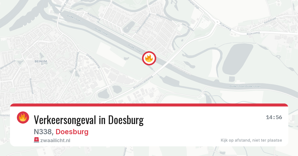 Verkeersongeval in Doesburg — 14 aug 2026