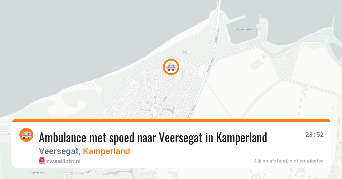 Ambulance met spoed naar Veersegat in Kamperland — 15 mei 2026