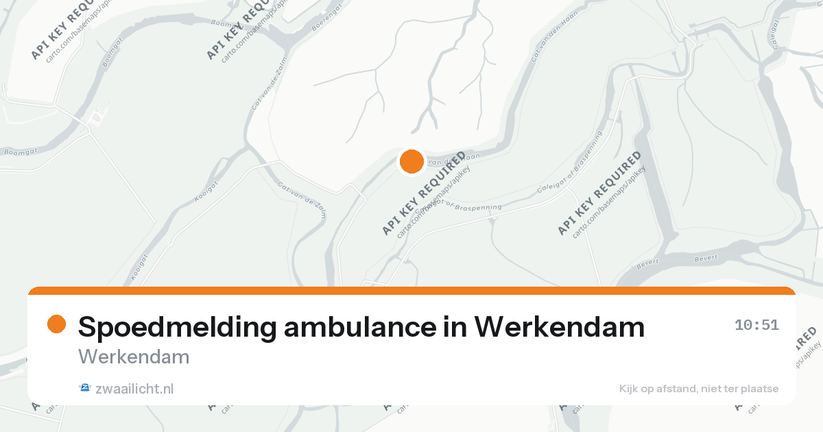 Spoedmelding ambulance in Werkendam — 26 aug 2026