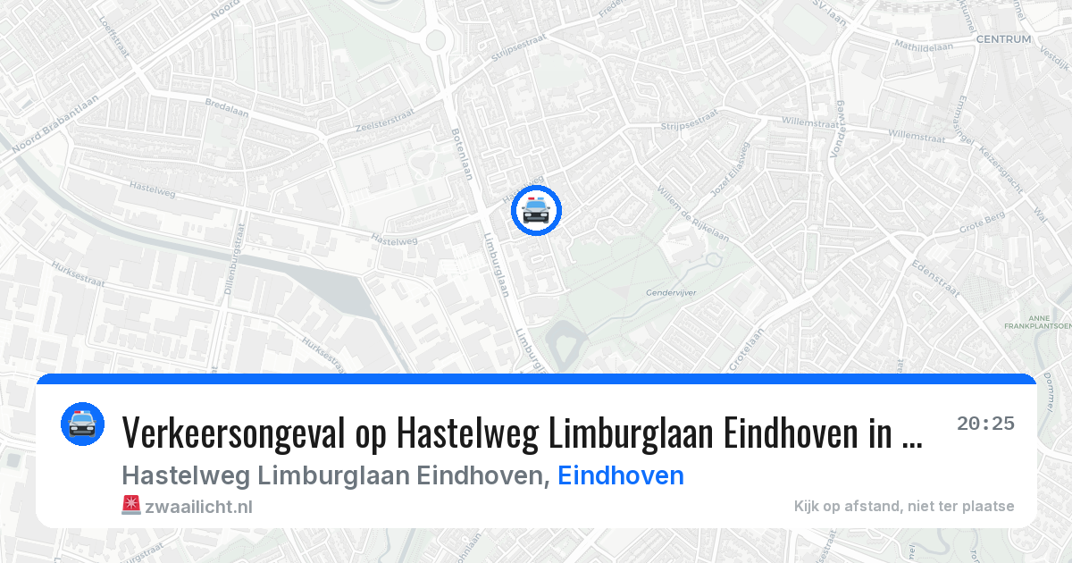 Verkeersongeval op Hastelweg Limburglaan Eindhoven in Eindhoven — 14 jun 2026