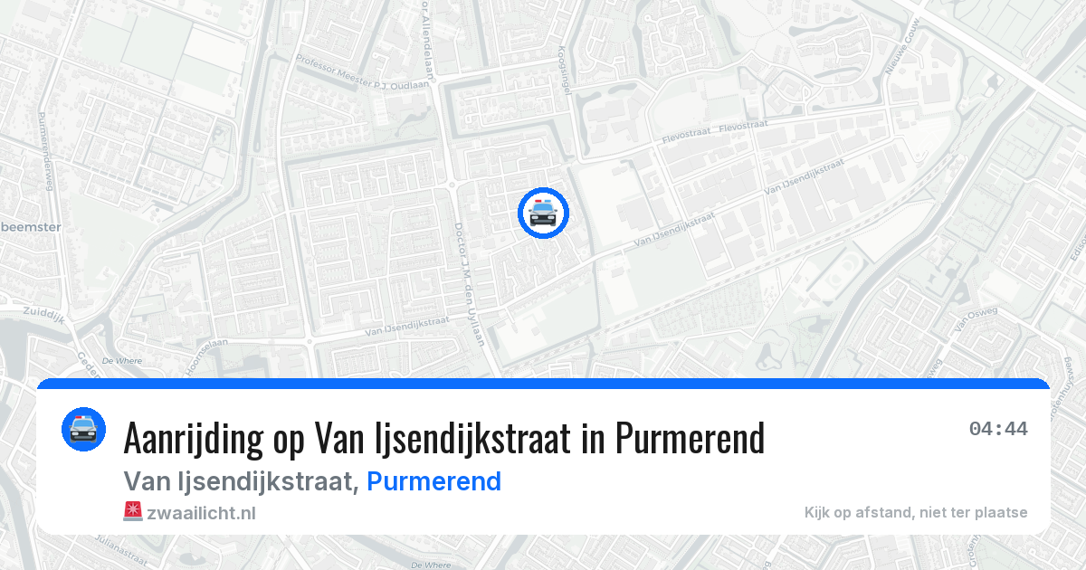 Aanrijding op Van Ijsendijkstraat in Purmerend — 31 mei 2026