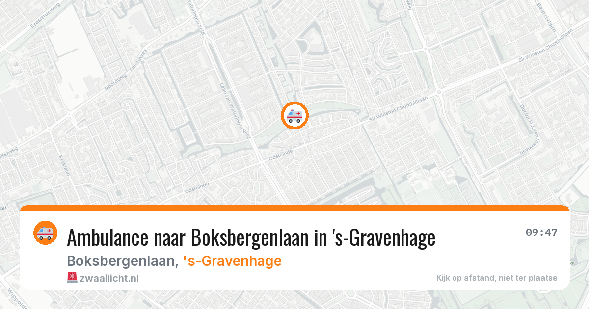 Ambulance naar Boksbergenlaan in 's-Gravenhage — 13 jun 2026