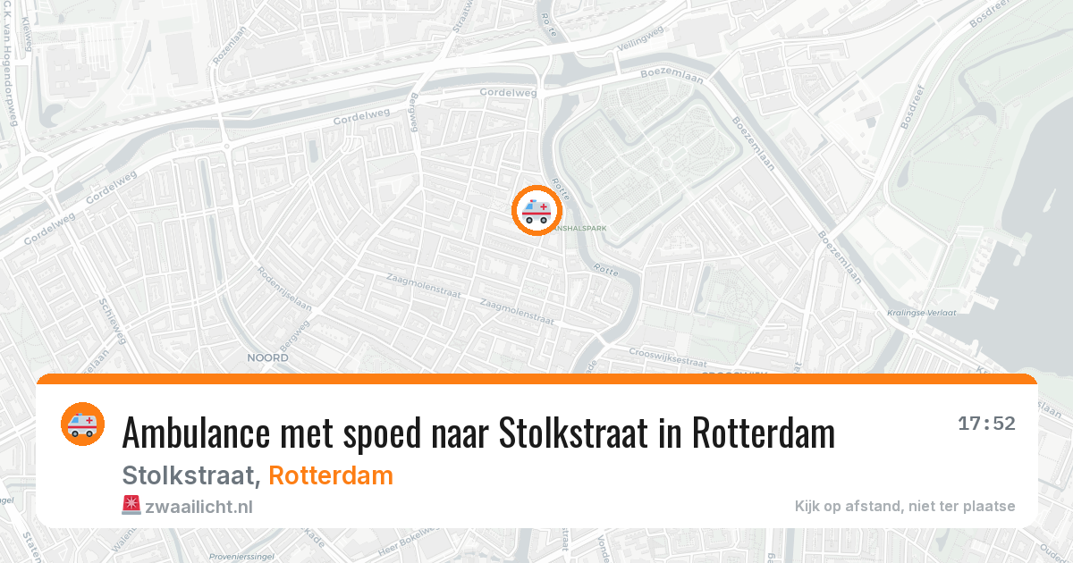 Ambulance met spoed naar Stolkstraat in Rotterdam — 7 jun 2026