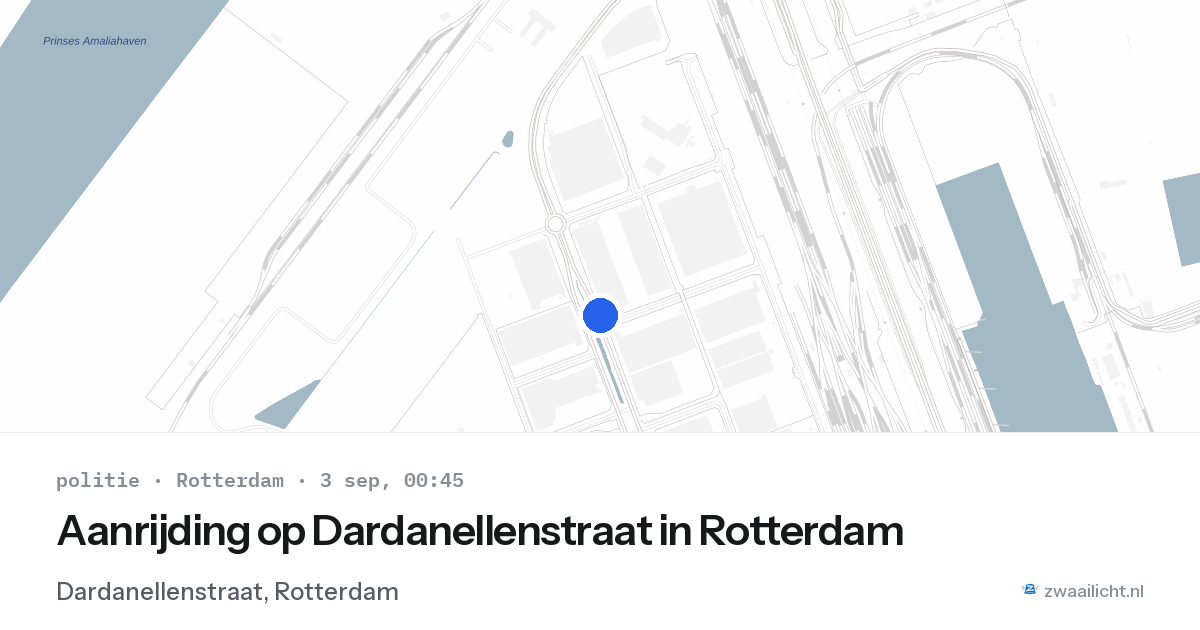 Aanrijding op Dardanellenstraat in Rotterdam — 2 sep 2026