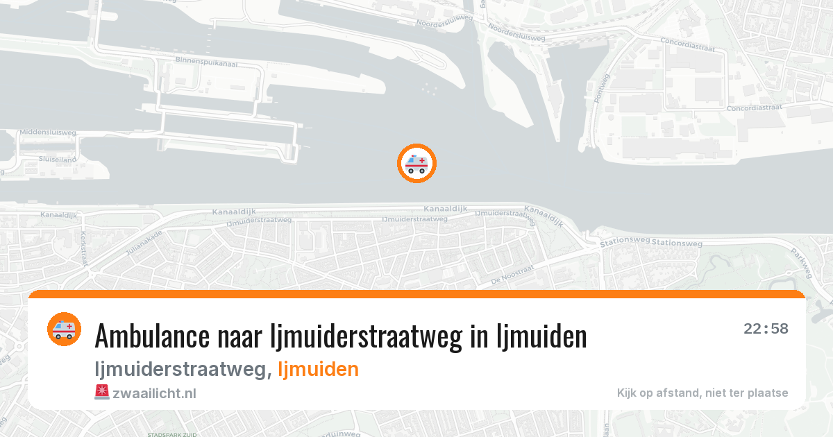 Ambulance naar Ijmuiderstraatweg in Ijmuiden — 23 mrt 2026