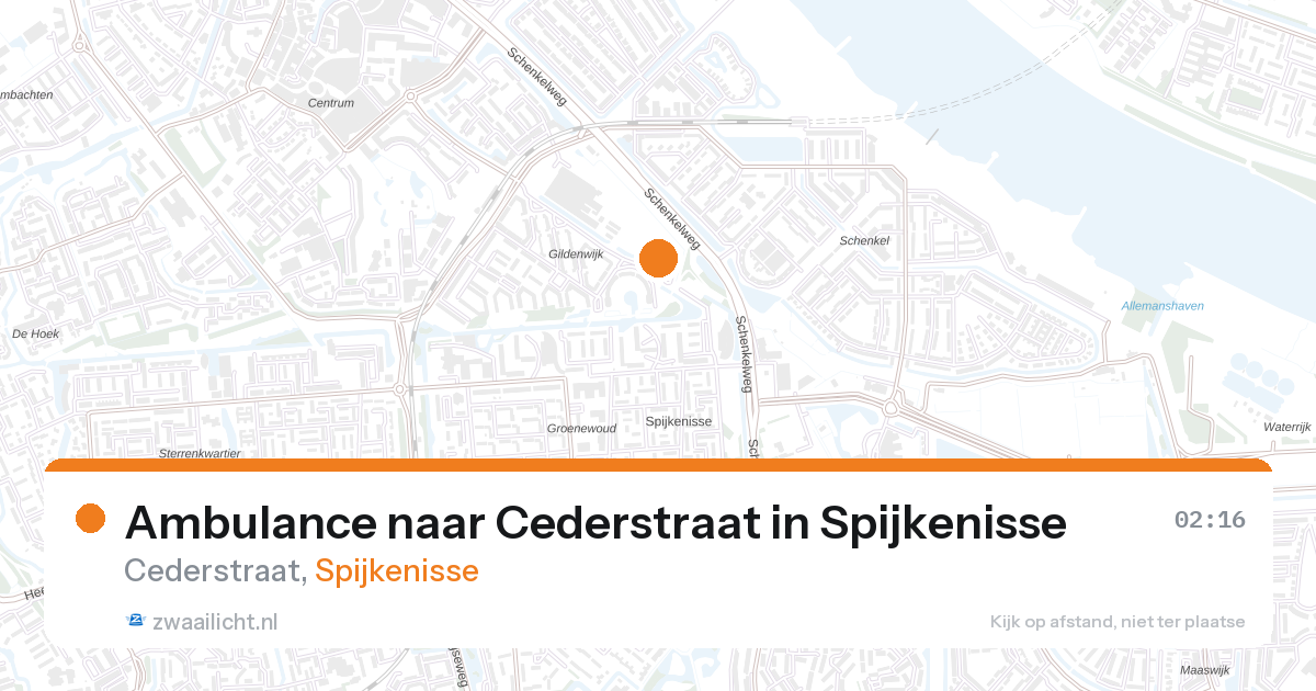 Ambulance naar Cederstraat in Spijkenisse — 7 feb 2026