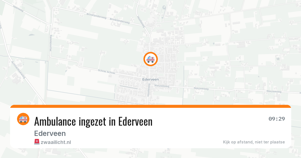 Ambulance ingezet in Ederveen — 27 apr 2026