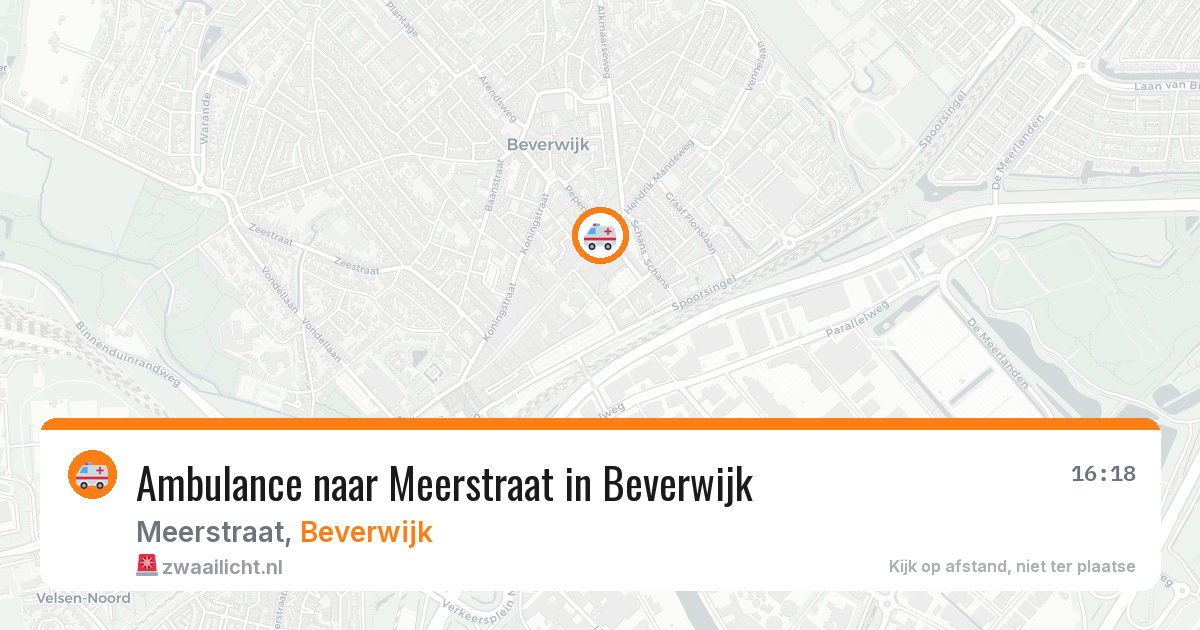Ambulance naar Meerstraat in Beverwijk — 8 jun 2026
