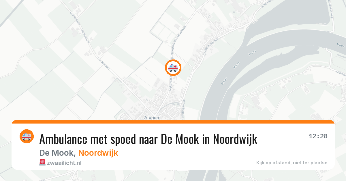 Ambulance met spoed naar De Mook in Noordwijk — 17 jan 2026