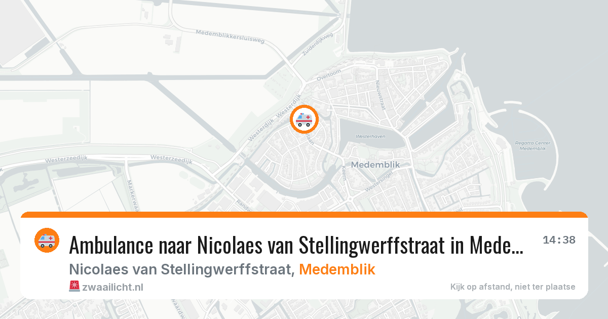 Ambulance naar Nicolaes van Stellingwerffstraat in Medemblik — 13 jul 2026