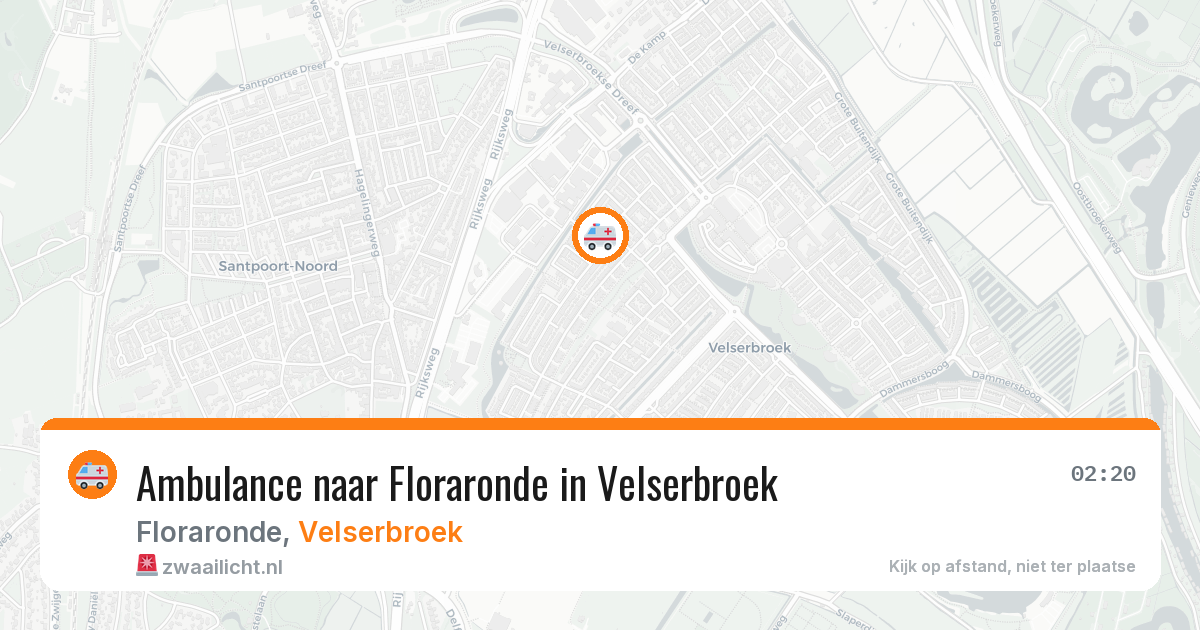 Ambulance naar Floraronde in Velserbroek — 3 jun 2026