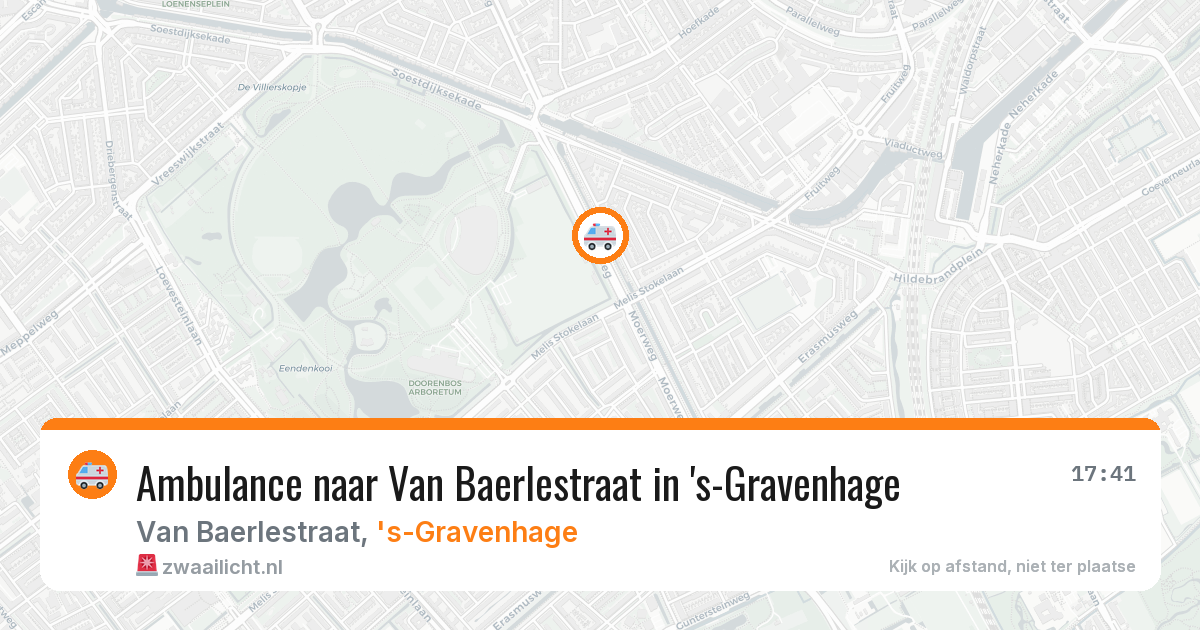 Ambulance naar Van Baerlestraat in 's-Gravenhage — 10 jul 2026