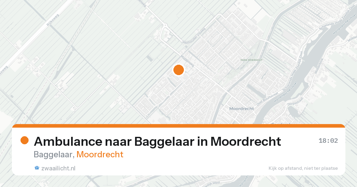 Ambulance naar Baggelaar in Moordrecht — 7 feb 2026