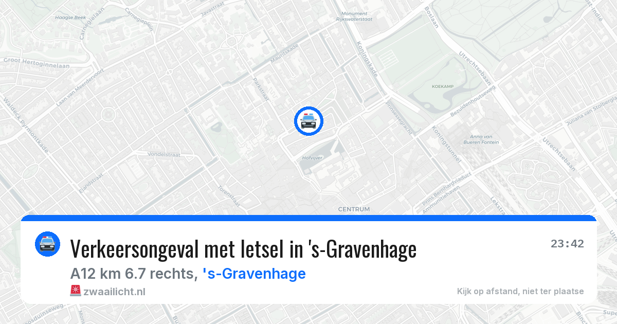 Verkeersongeval met letsel in 's-Gravenhage — 28 mei 2026