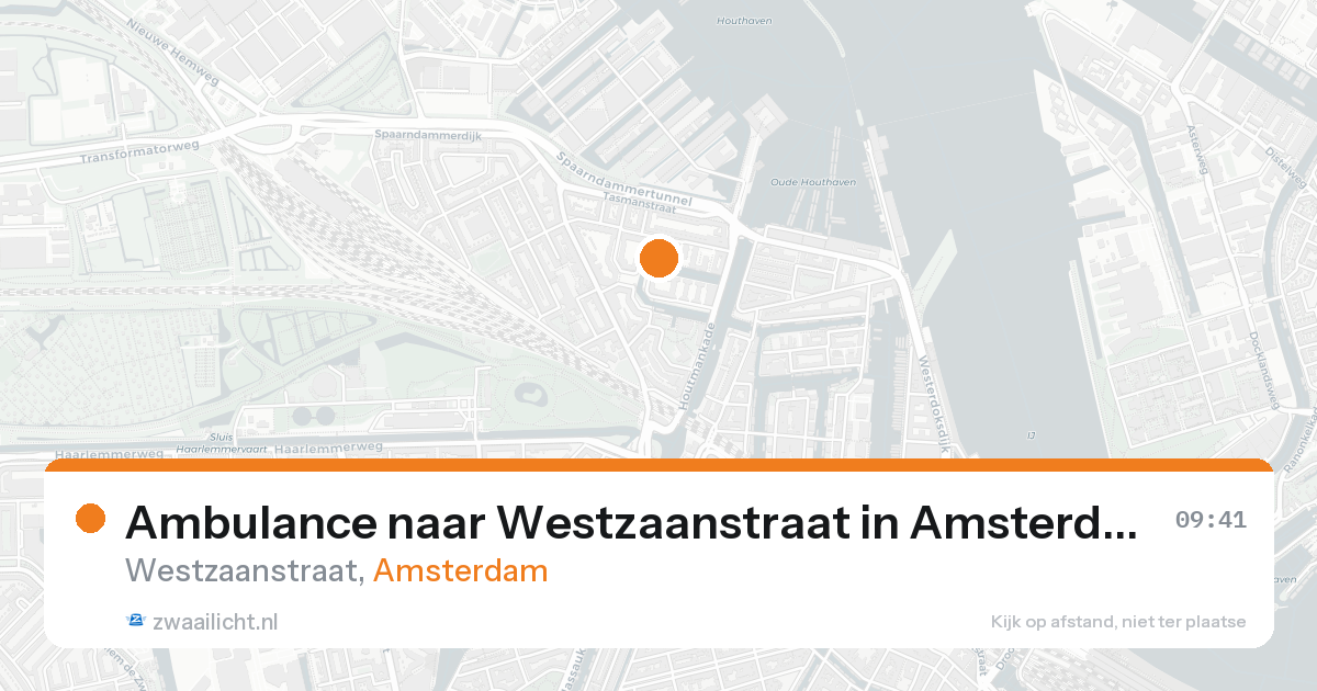 Ambulance naar Westzaanstraat in Amsterdam — 23 aug 2026