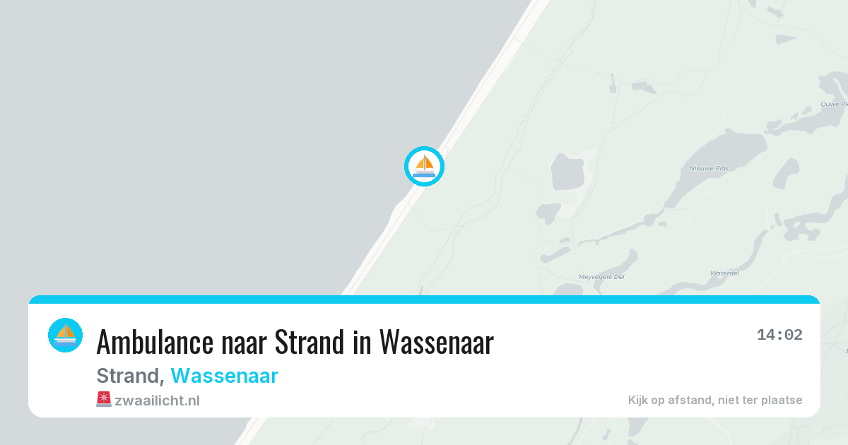 Ambulance naar Strand in Wassenaar — 26 jun 2026