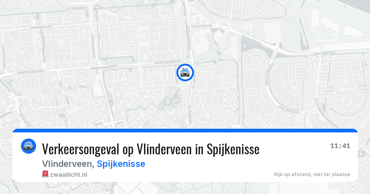 Verkeersongeval op Vlinderveen in Spijkenisse — 31 jul 2026