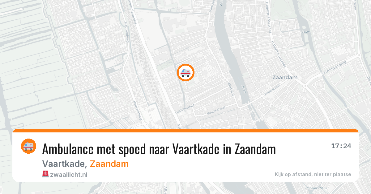 Ambulance met spoed naar Vaartkade in Zaandam — 25 jan 2026