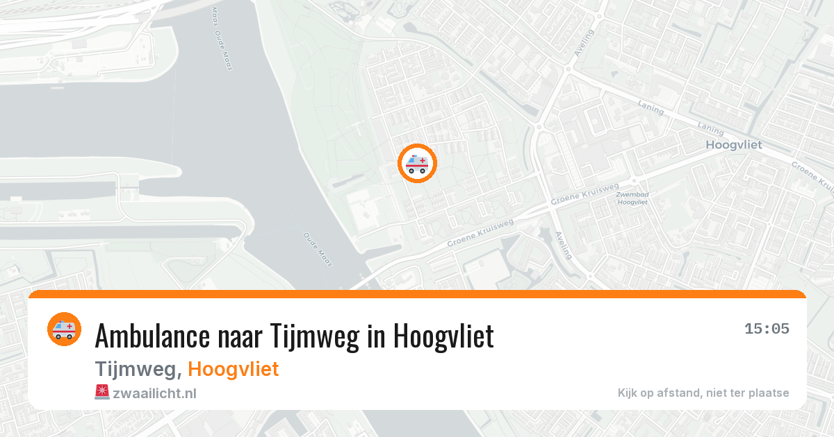 Ambulance naar Tijmweg in Hoogvliet — 1 apr 2026