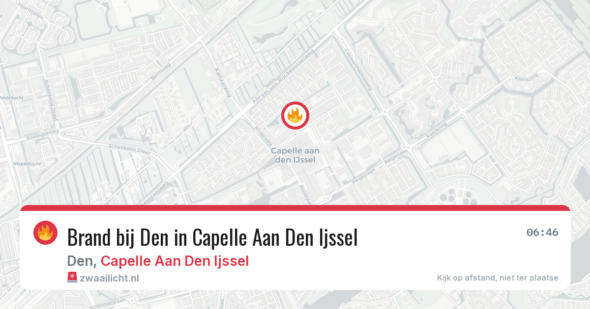 Brand bij Den in Capelle Aan Den Ijssel — 28 jun 2026
