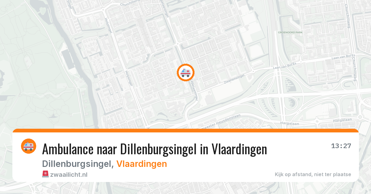 Ambulance naar Dillenburgsingel in Vlaardingen — 1 jul 2026