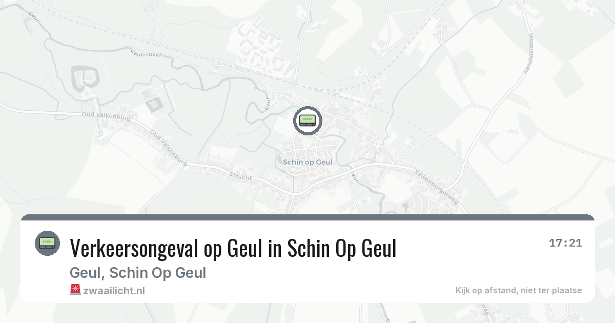 Verkeersongeval op Geul in Schin Op Geul — 20 mei 2026