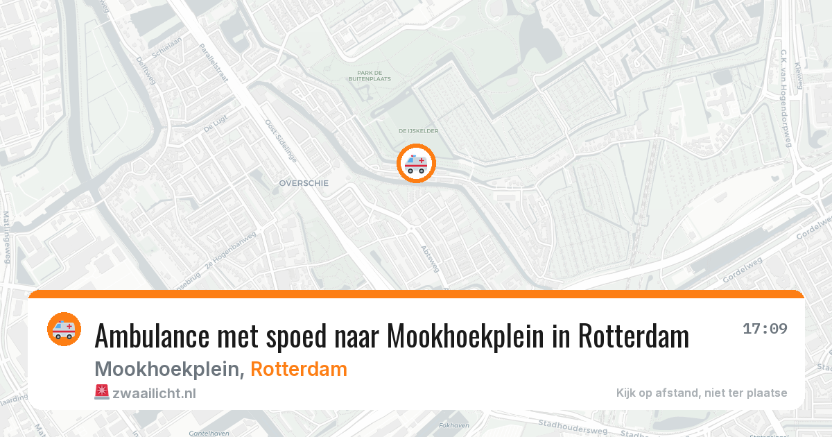 Ambulance met spoed naar Mookhoekplein in Rotterdam — 23 jun 2026