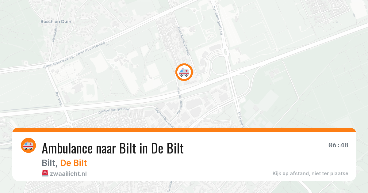 Ambulance naar Bilt in De Bilt — 9 apr 2026