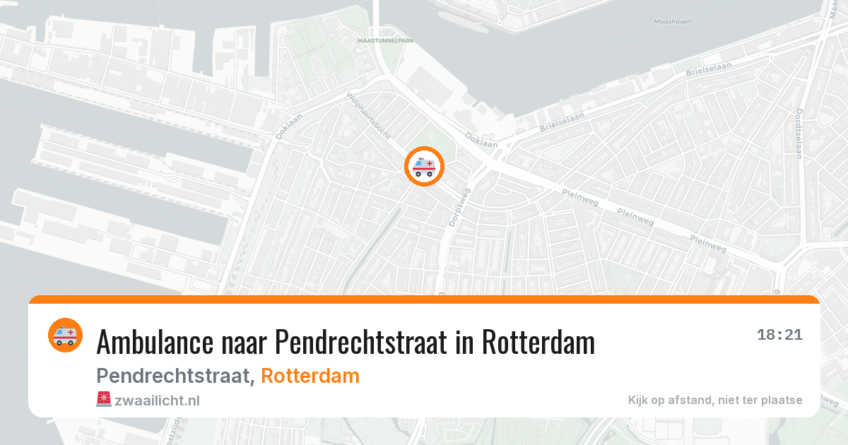 Ambulance naar Pendrechtstraat in Rotterdam — 28 mrt 2026